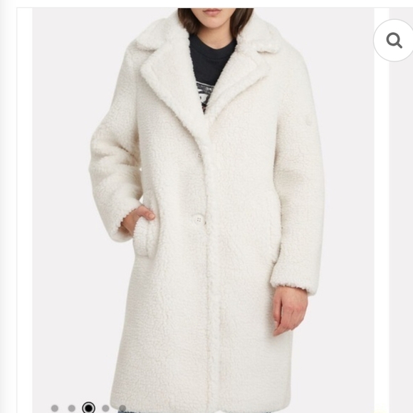 Stand Studio Jackets & Blazers - Stand Studio Cream Teddy Jacket